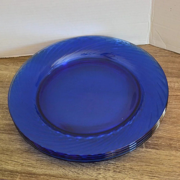 Vtg Pyrex Fiesta Cobalt  Plates - Picture 3 of 8